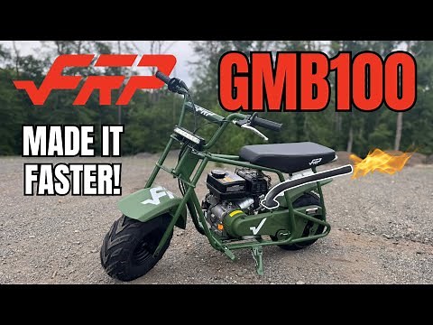 Made my FRP GMB100 Mini Bike Go Faster For $25!