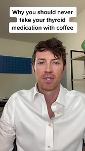 Taking your thyroid medication with coffee is a recipe for problems. Coffee stimulates the gastrointestinal tract which is great for digestion but very bad for thyroid medication absorption. If you take your thyroid medication with coffee then you risk decreasing its absorption and lowering how much thyroid hormone makes it into your bloodstream. #shorts #thyroidproblems #thyroidmedication #thyroidtreatment #thyroid #coffee #levothyroxine | Dr. Westin Childs