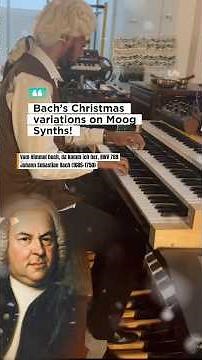 Bach’s 1st Christmas Canon on Moog Synths 🫣 Merry Christmas! #Bach #Moog #Organ #canon