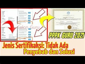 Jenis Sertifikasi Tidak Ada di Resume Pendaftaran Calon ASN untuk Afirmasi Serdik PPPK Guru Honorer