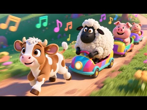 Playground Baby Cow Moo 🐄🎶 Fun Farm Song for Kids | Cheerful Nursery Rhyme