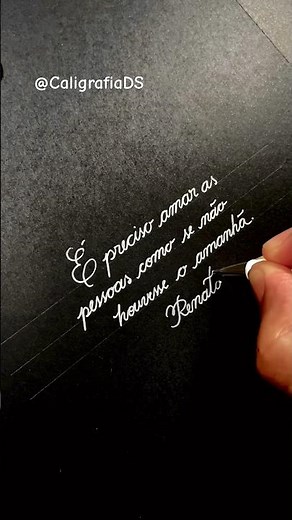 O AMOR.. Como escrever bonito… LETRA cursiva… Caligrafia bonita…