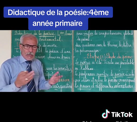 Didactique de la poésie en 4ème année primaire