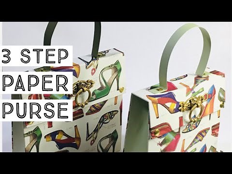 MAKE THIS EASY PAPER PURSE!! ⭐️NEW SIMPLIFIED PROCESS⭐️ MAKE TODAY AND CARRY ON THE TOWN TONIGHT!!