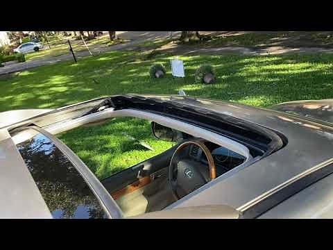 Unclogging Sunroof Drain GX470