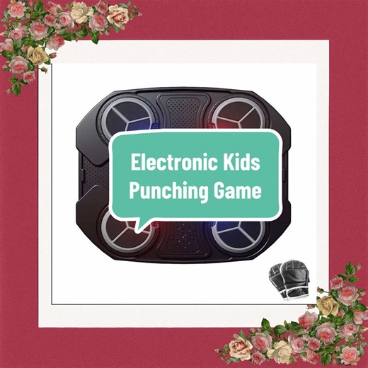 Electronic Kids Punching Game – LED Music Boxing Target (Black / Pink / Dusty Blue / Baby Pink) Get kids moving and entertained with this fun interactive LED Boxing Game! Designed for safe indoor play, this wall-mounted fitness toy lights up and plays music as kids punch the targets — helping develop coordination, speed, and focus. Adjustable difficulty levels and sound settings make it perfect for both beginners and energetic little boxers. Easy to install, durable, and built for endless fun at