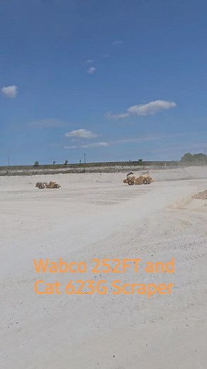 3.2K views · 24 reactions | Cat 623G and Wabco 252FT elevating scrapers, working in a big lime quarry. | Danish Construction Channel | Facebook