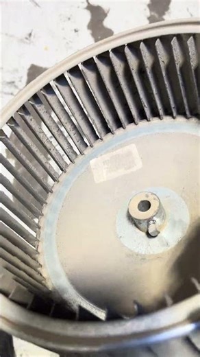 Dirty blower motor wheel
