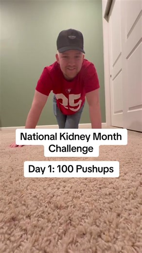 CHALLENGE: Day 1 - 100 Pushups to raise awareness for living kidney donation #sullystransplantjourney #fatherson #boydad #kidney #nursing #nurses #dialysis #doctor #challenge #couplechallenge #challenges_tiktok