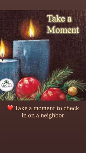❤️ As we welcome the holidays, here's a simple neighborly reminder: Take a moment to check in on a neighbor, share a wave or a quick hello, or even ask if they need something from the store. Small gestures go a long way this time of year, especially for folks living alone or far from family. Little things can make a neighborhood feel like a community again. 💚 Happiest Holidays from your neighbors at Argos Homewatch, LLC Trusted Home Watch Services Serving Martin & St. Lucie Counties www.ArgosHo
