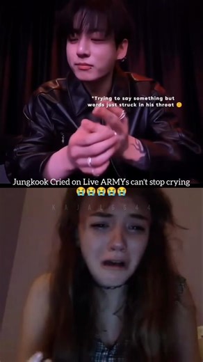 Jungkook Cried on Live! ARMYs can't stop crying 😭💔❤️‍🩹 #jungkook #btslive #btsedits #sad #fypシ