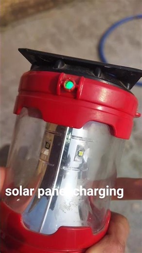 Homemade solar panel charging emergency lamp