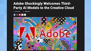 Adobe现允许第三方AI模型融入Creative Cloud，不再限制用户仅使用Firefly【胡子哥播客】25年5月1日 PetaPixel