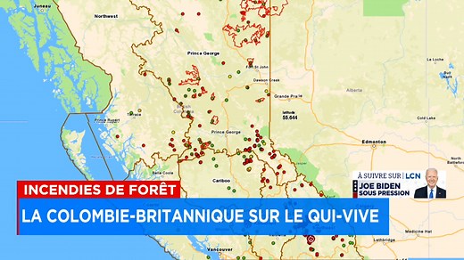 Plus de 300 feux de forêt actifs en Colombie-Britannique