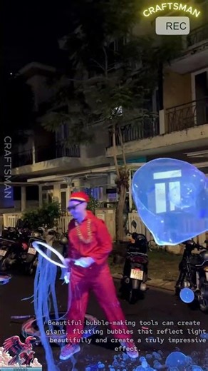 Giant bubble maker tool amazing effect #video #viral