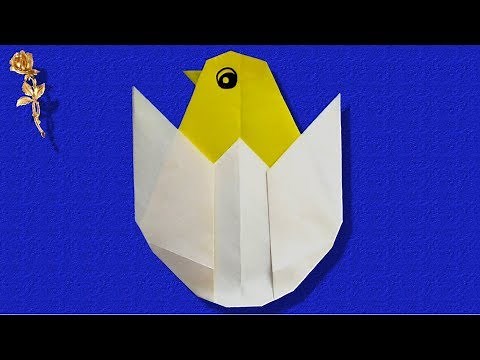 Origami facile : 🐣 Poulet dans sa coquille d'œuf 🥚
