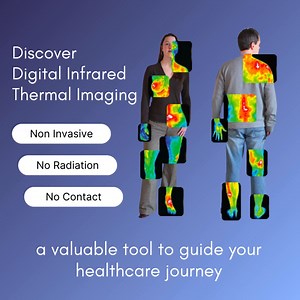 Ever wondered what your body's heat patterns could reveal? Welcome to the world of Digital Infrared Thermal Imaging! 🔥 Our bodies constantly emit heat energy. Using a special infrared camera, we can visualize these patterns to see areas of inflammation or stress that might otherwise go unnoticed. This non-invasive, no-radiation technique is a valuable tool to help guide your health journey by providing insights into your: Musculoskeletal System Vascular System Lymphatic System Nervous System Im