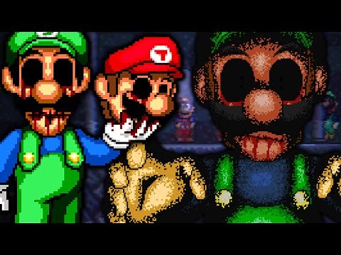 LUIGI.EXE WANTS MARIO DEAD! (BEST MARIO.EXE GAME?) LEFT BEHIND V2 (SCARY MARIO HORROR GAME)