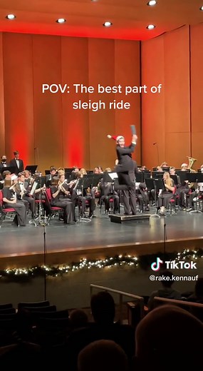 Abe carried #sleighride #band #concertband #whipcrack #brass #percussion #christmas #music #woodwinds #orchestra #concert #choir #fineart #pov