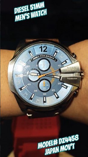 DIESEL MEGA CHIEF 51MM GENTLEMEN'S WATCH | MODEL# DZ4458 | STAINLESS STEEL | CHRONOGRAPH @diesel