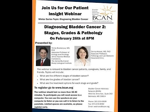 Diagnosing Bladder Cancer 2 - Stages, Grades & Pathology
