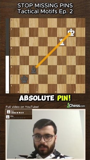 Absolute Pin Explained in 35 Seconds ♟️
