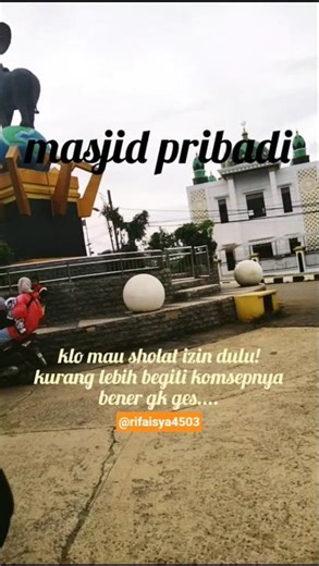 dilarang solat diasjid.@rifalisya4503#masjidraya #seru #shorts