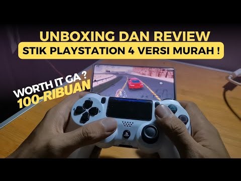 STIK PS 4 100 RIBUAN ?! WORTH IT GA ? Unboxing dan Review Gamepad DS 4 di HP Android