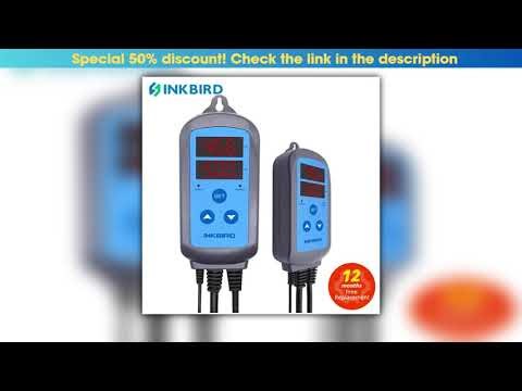 INKBIRD IHC200 Prewired Digital Dural Stage Humidity Controller Dehumidification Humidifaction