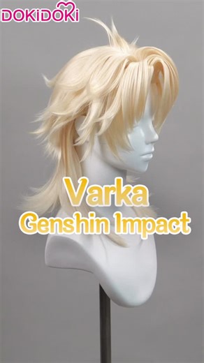 Wig Tutorial - Varka from Genshin Impact. His look is just too cool... will you be the next to cosplay him? Let us know in the comments! ✨ Find your next cosplay in DOKIDOKI 💙 #varka #varkacosplay #genshinimpactcosplay #cosplay #dokidokicosplay | DokiDoki Costumes