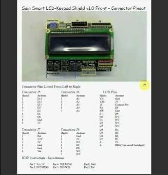 Sain Smart LCD-Keypad v1.0 Pinout