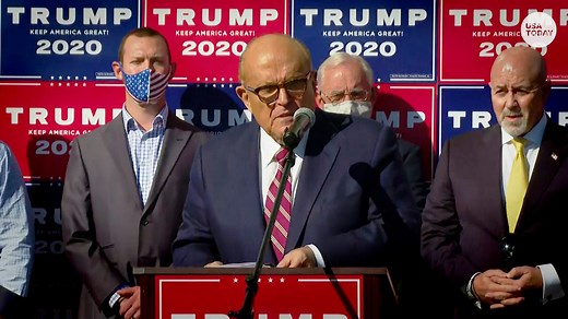 Giuliani holds Trump press conference at Four Seasons Total Landscaping