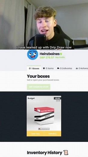 Can’t say no to a free box 🤷🏼‍♂️ #heinzbaines #dripdraw #foryou