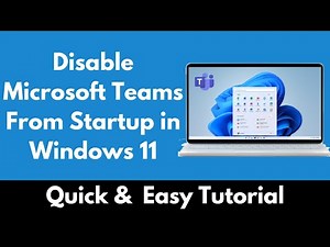 How to Disable Microsoft Teams From Startup in Windows 11