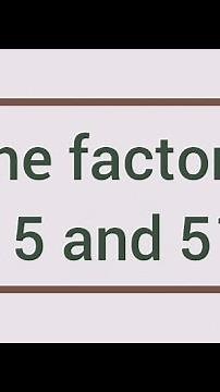 Prime factors of 515 and 516 | Learnmaths