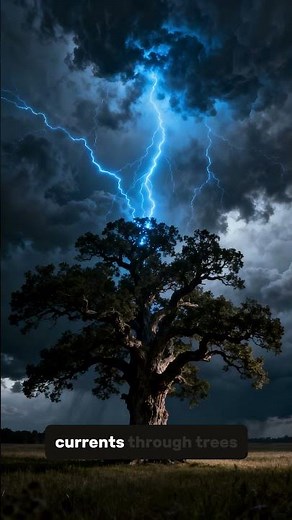 Trees Glow During Thunderstorms? ⚡ The Hidden Science Explained #shorts