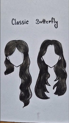 How to Draw Girls Beautiful Hair✨ #drawing #art #tutorial #howtodraw #shorts