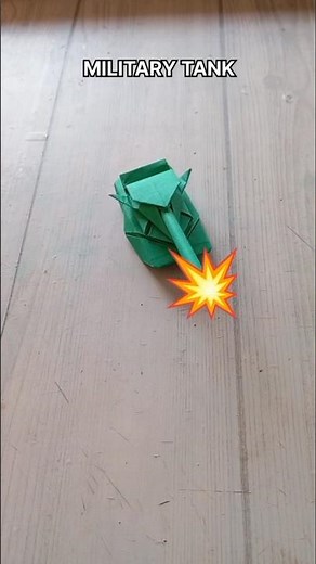 MILITARY TANK ORIGAMI TUTORIAL| HOW TO MAKE A PAPER ARMY TANK CRAFT| FOLDING| HANDMADE