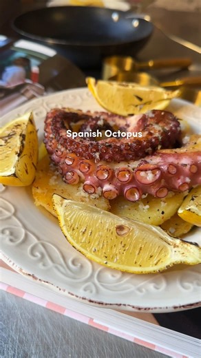 Grilled Octopus with Potatoes Salad #sofiaafoodie #recipe #octopus #potato #salad