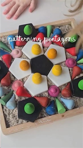 Patterning Pentagons #earlymaths #numeracy #earlyyears #learningthroughplay