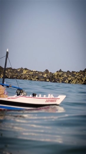 remote control boat operate ⛵ / cargo boat #sea #boating