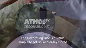 Introducing the AtmosFX Decorating Disc, a circular projection screen that brilliantly showcases decorations for Easter, Halloween, Christmas and more. Lightweight and easy-to-use, the AtmosFX Decorating Disc is available in 2 sizes, is made from woven polyester and is designed to crisply hold the image from the projector. Available Now - http://bit.ly/2Qo2Naf | AtmosFX