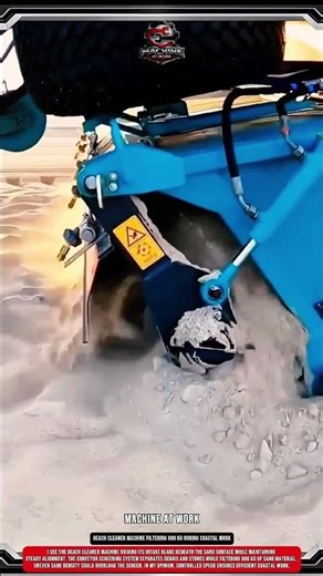 Beach Cleaner machine Filtering 800 kg During Coastal Work