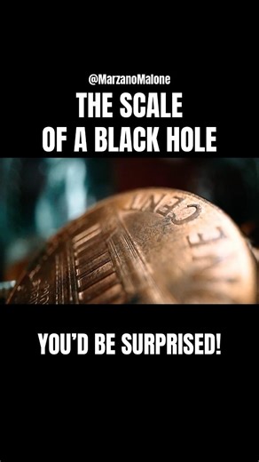 The Scale Of A Black Hole #astrophysics #datavisualisation #blackhole #space #MarzanoMalone