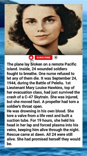 She Kept 24 Wounded Soldiers Alive for 19 Hours 😢🇺🇸 | Mary Louise Hawkins