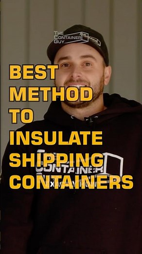 The only method you should use to insulate containers! #shippingcontainermods #insulation