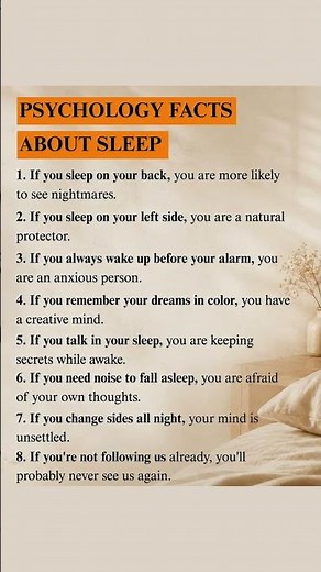 Psychology Facts About Sleep That Will Blow Your Mind