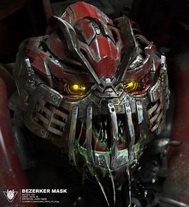 Transformers: The Last Knight Concept Art By Josh Nizzi – Cybertronian Fighter, Cybertronian “Alien” Knight & Berserker Mask
