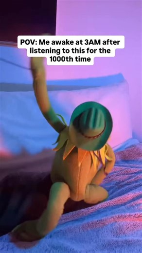 Crashout Kermy on Instagram: "That new episode of the muppet show has me like… #muppetshow #wholesome #manchild #sabrinacarpenter #kermit"