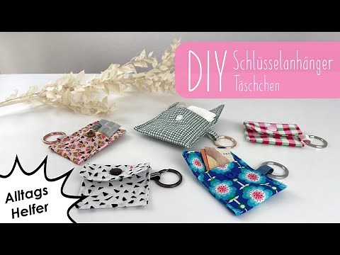 DIY keychain pouch | Everyday helper | Fabric scraps